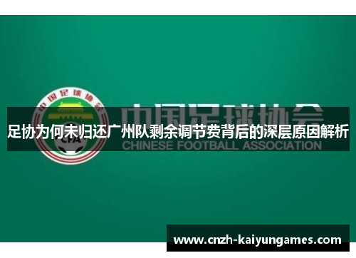 足协为何未归还广州队剩余调节费背后的深层原因解析